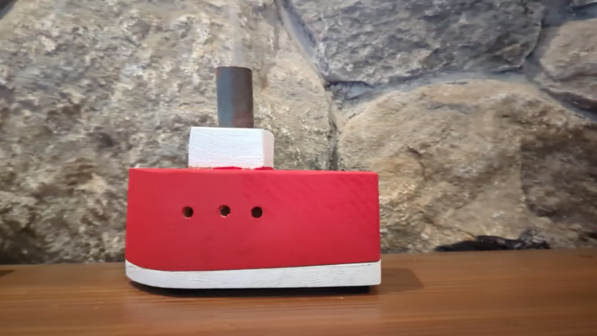 Steamship Incense Burner - Red