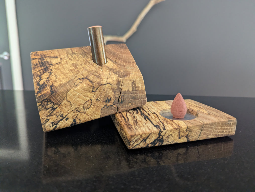 Cozy Incense Cabin - Spalted Oak