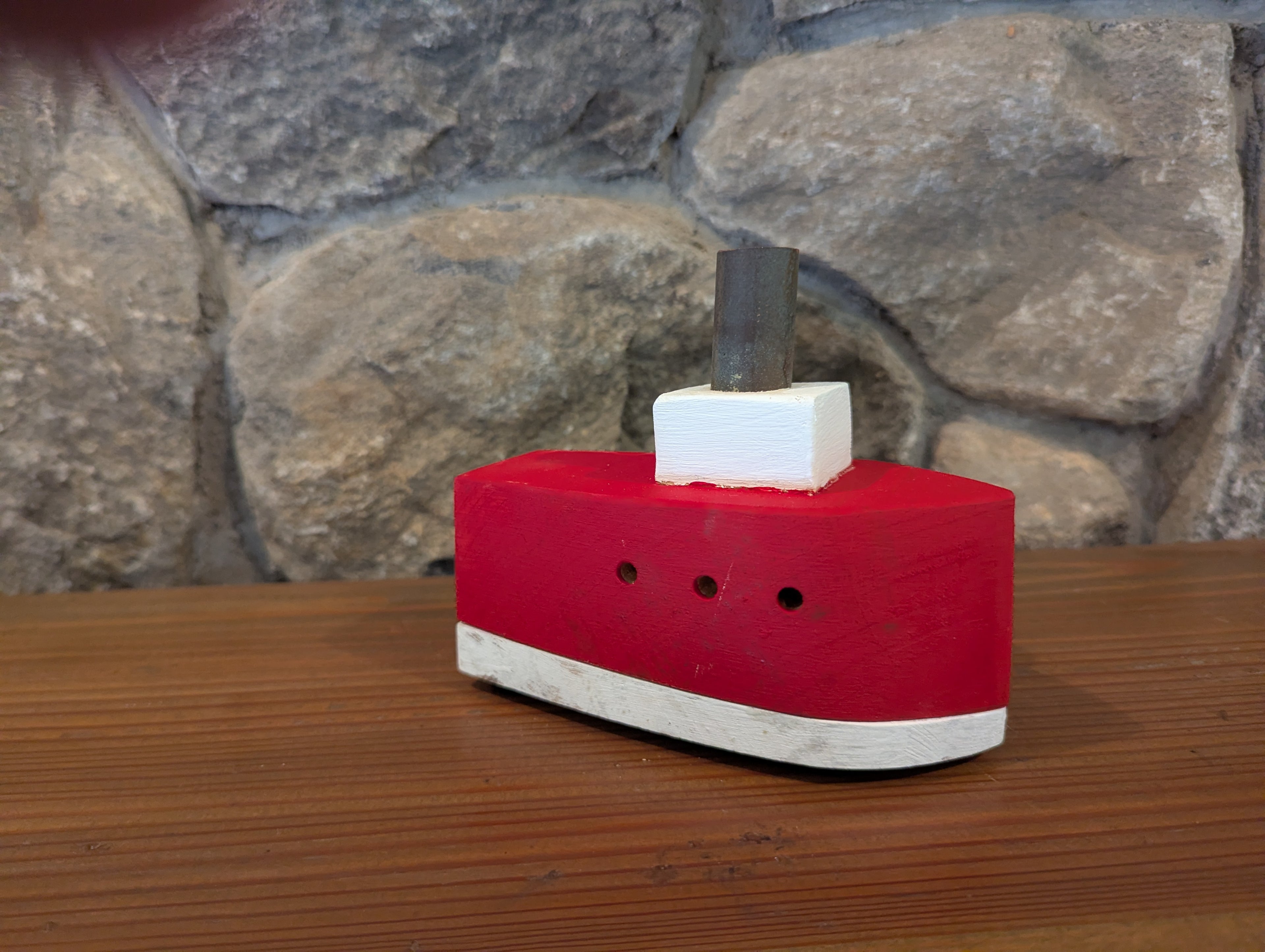 Steamship Incense Burner - Red