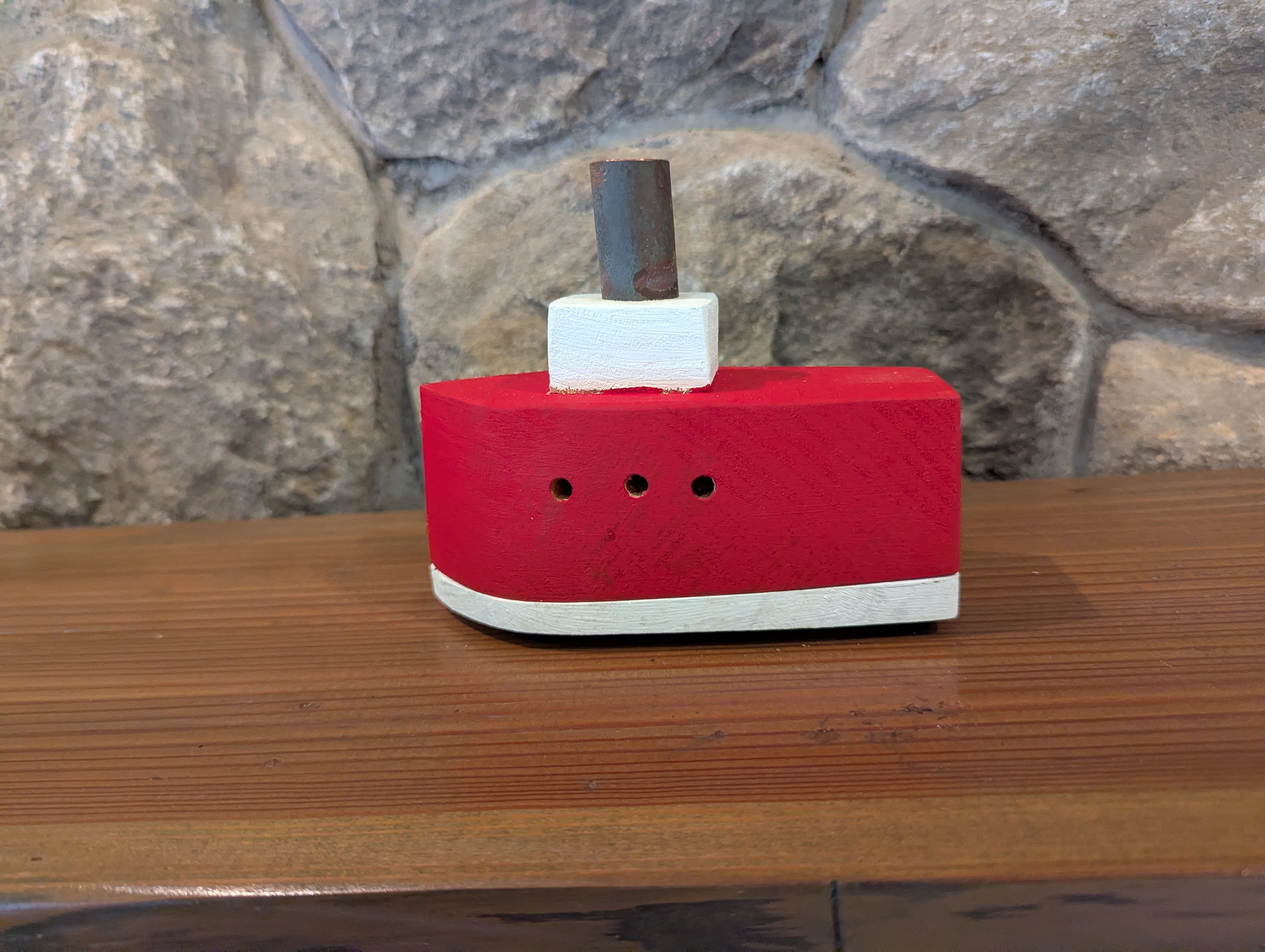 Steamship Incense Burner - Red