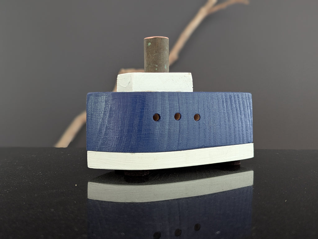 Steamship Incense Burner - Blue