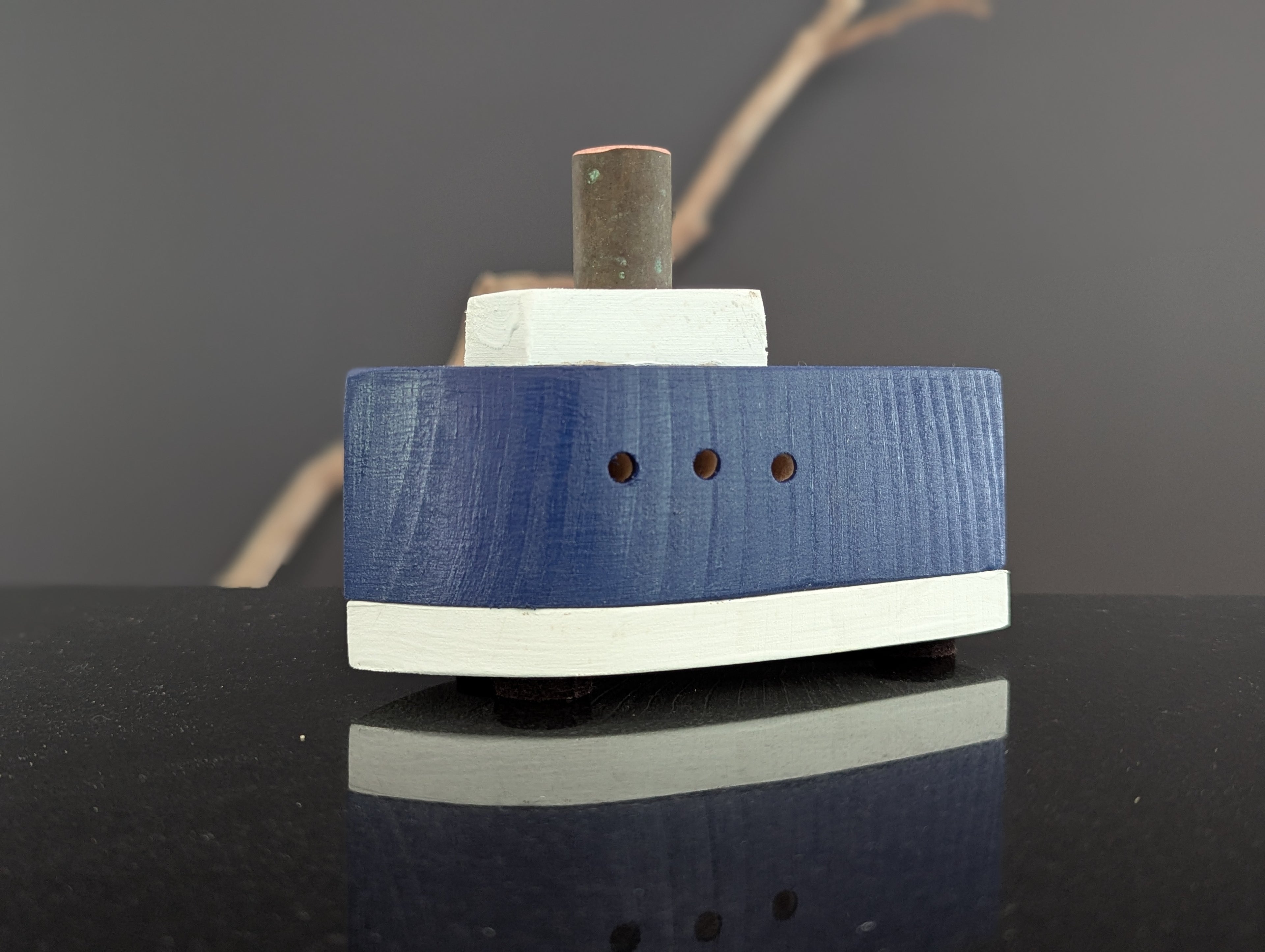 Steamship Incense Burner - Blue