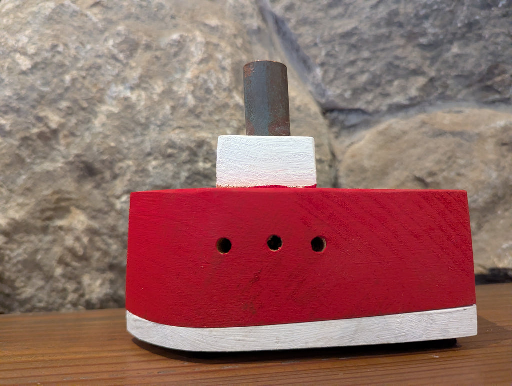 Steamship Incense Burner - Red
