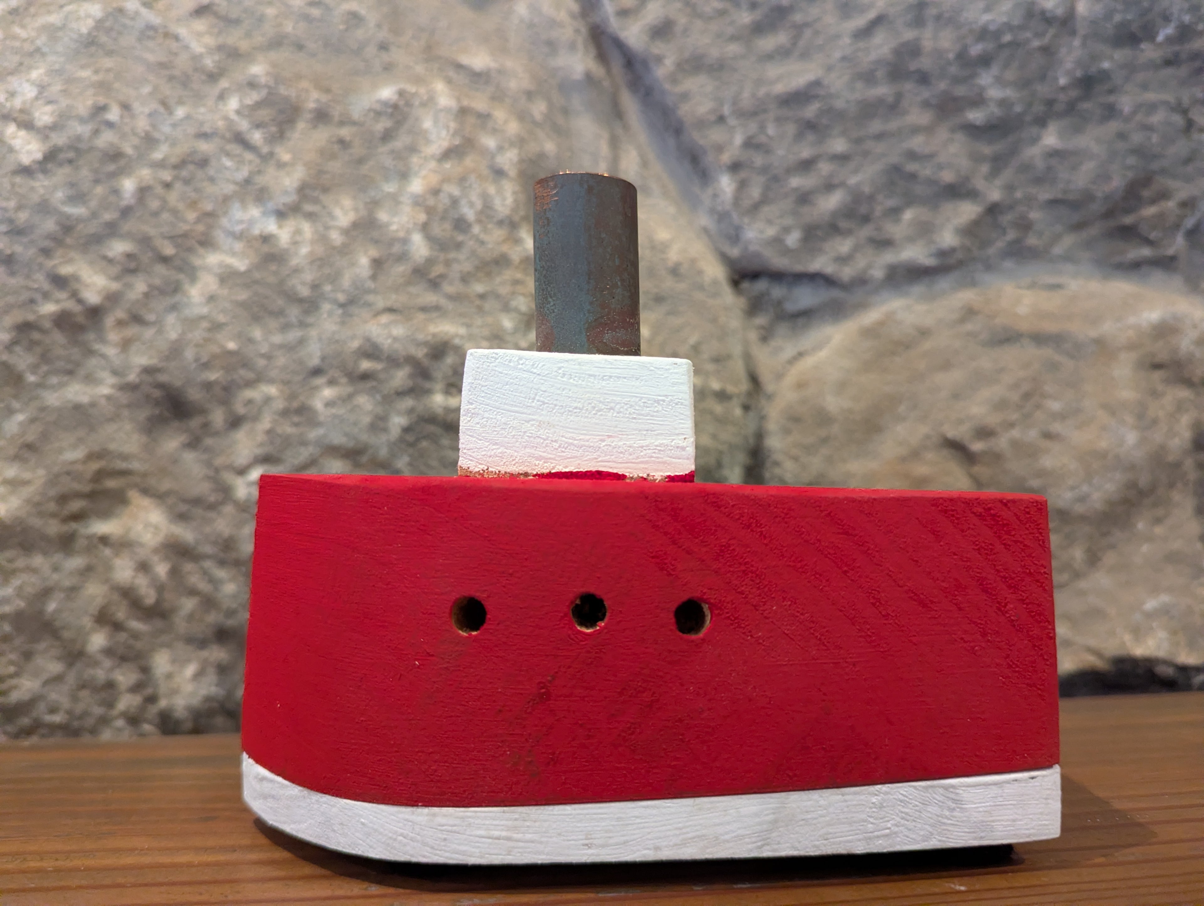 Steamship Incense Burner - Red