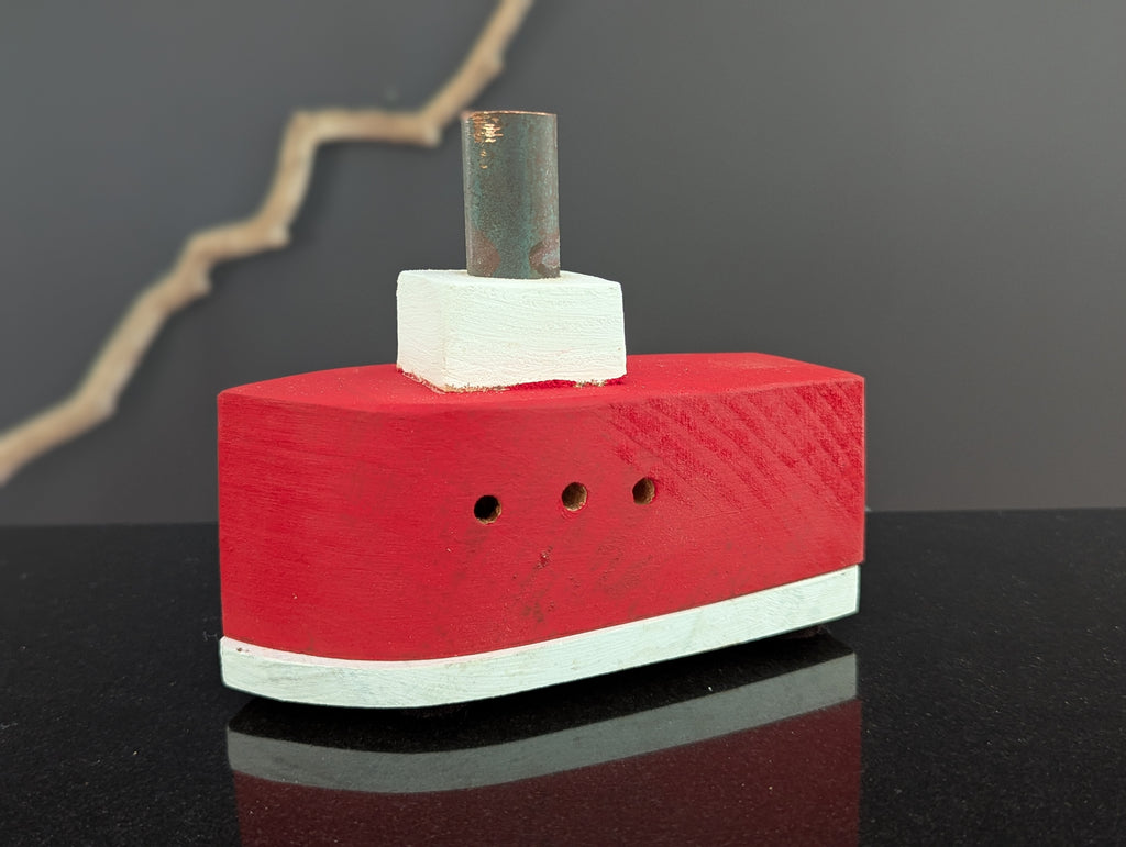 Steamship Incense Burner - Red